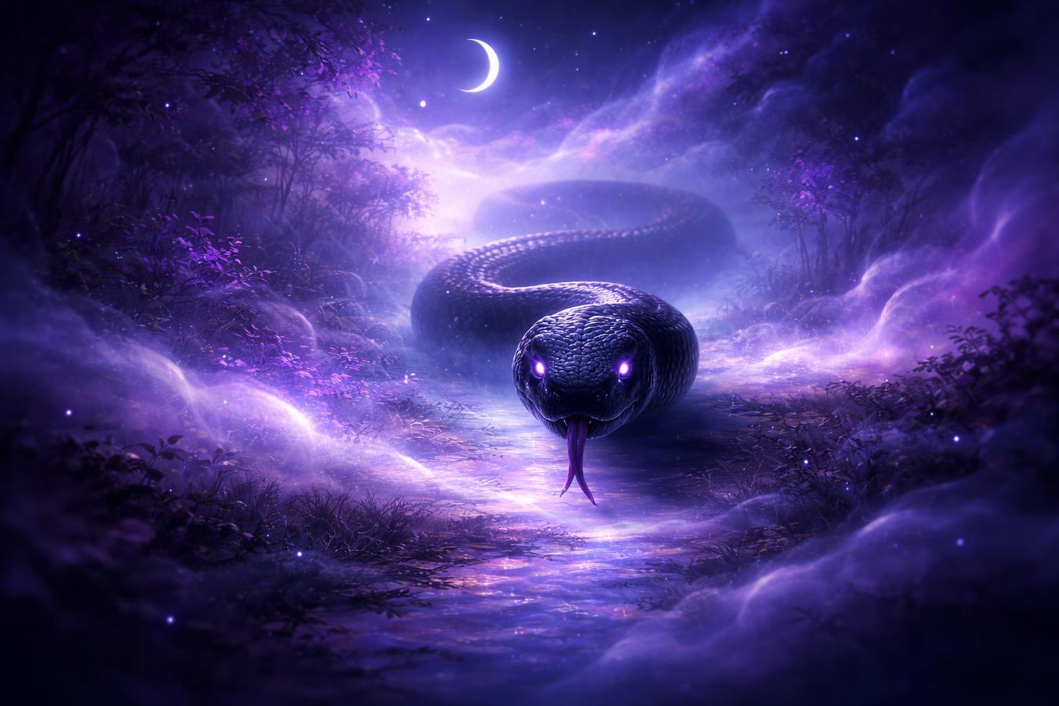 Sognare un serpente nero che ti segue: significato e interpretazione