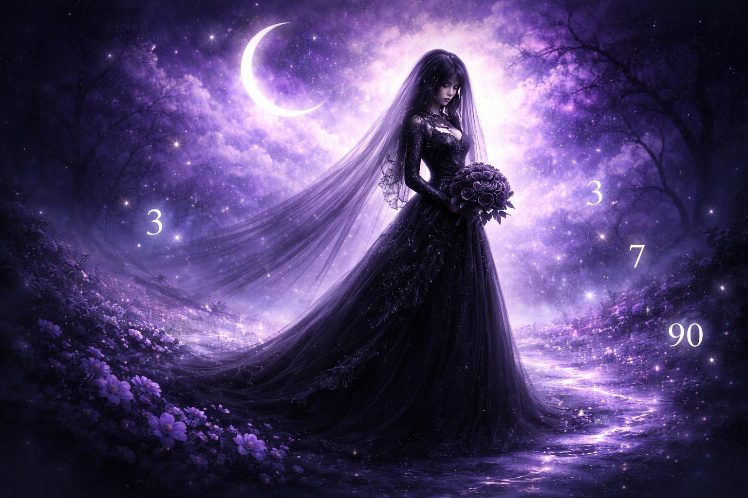 Sognare una sposa vestita di nero: significato e numeri associati